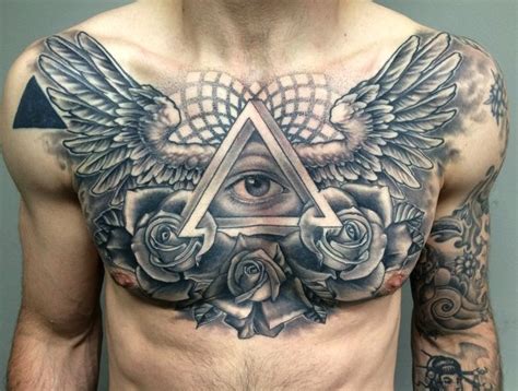 diseños tatuajes pecho hombre|68 Tatuajes en el pecho: Galería de diseños